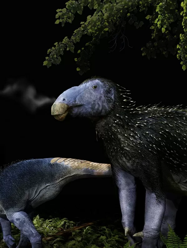 Nova espécie de dinossauro com espinhos ocos é descoberta na China