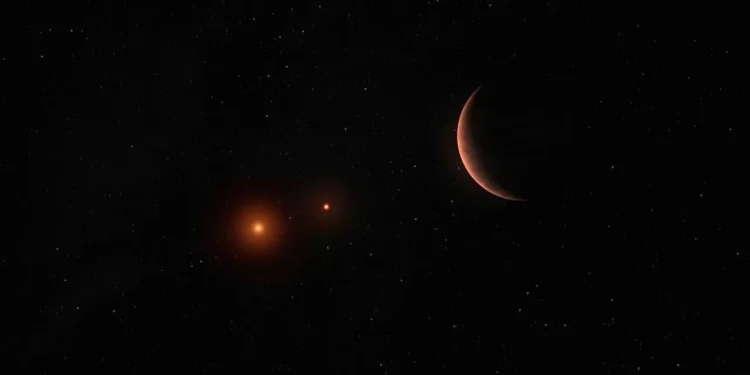 Planeta é achado girando ‘de lado’ ao redor de duas estrelas e intriga cientistas