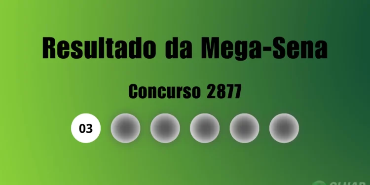 Mega-Sena 2877: veja resultado de hoje, terça-feira (17)