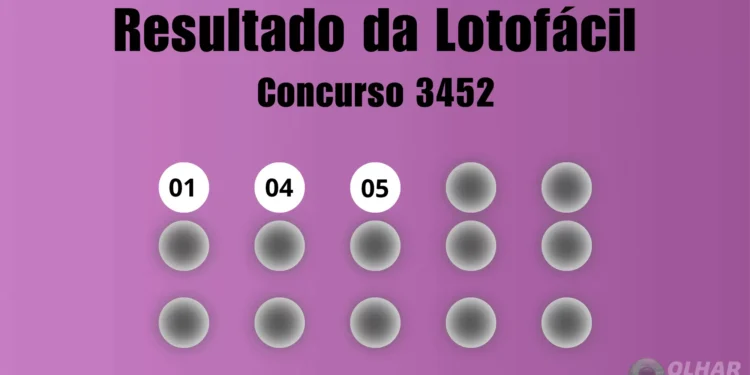 Lotofácil 3452: veja resultado de hoje, sexta-feira (25)