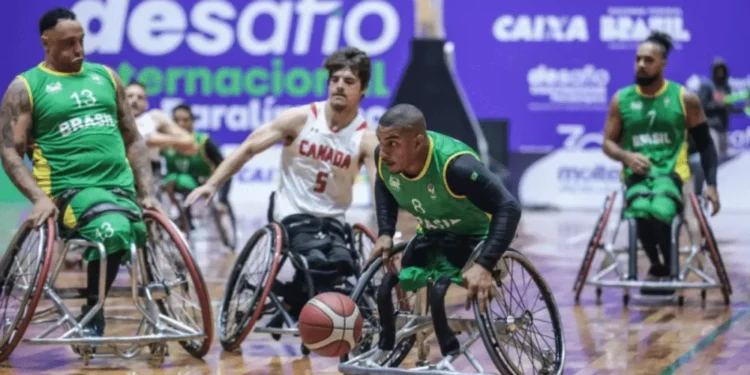 Brasil perde do Canadá em amistoso de basquete em cadeira de rodas