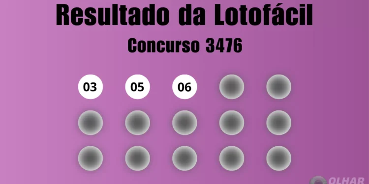 Lotofácil 3476: veja resultado de hoje, sexta-feira (22)