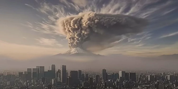 Japão simula com IA como seria erupção do Monte Fuji; assista