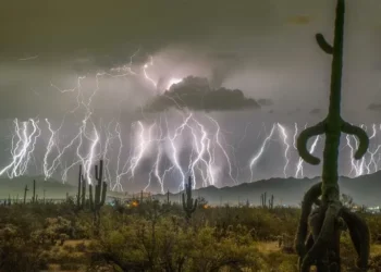 Maior raio já registrado percorreu o equivalente à distância entre Curitiba e Rio de Janeiro
