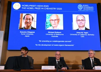 O Prêmio Nobel de Química foi para trio que criou estruturas metal-orgânicas