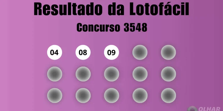 Resultado da Lotofácil de hoje: veja números e ganhadores do concurso 3548 (quinta, 27/11)