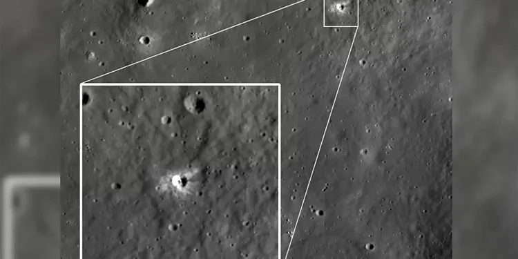 Nova cratera descoberta pela NASA é como uma “sarda” da Lua