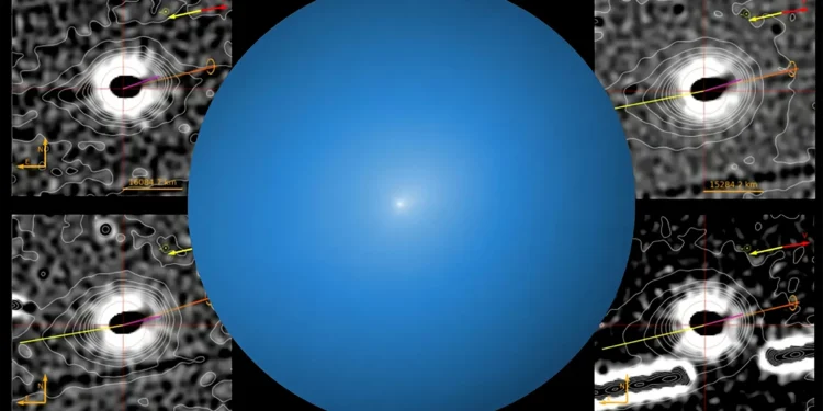 3I/ATLAS exibe jatos oscilantes na anticauda e tem rotação acelerada