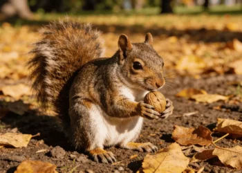O jeito incrível que os esquilos organizam a comida para não esquecer onde esconderam