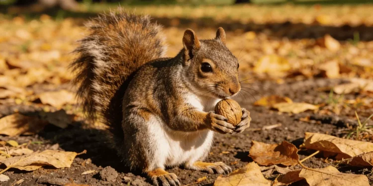 O jeito incrível que os esquilos organizam a comida para não esquecer onde esconderam