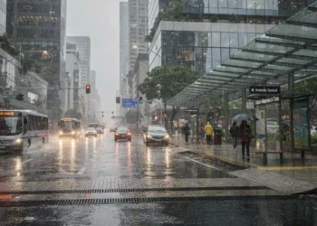 Cidades onde nunca para de chover e o trânsito continua fluindo
